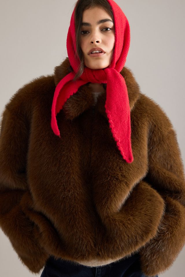 Small Scallop Triangle Scarf #4