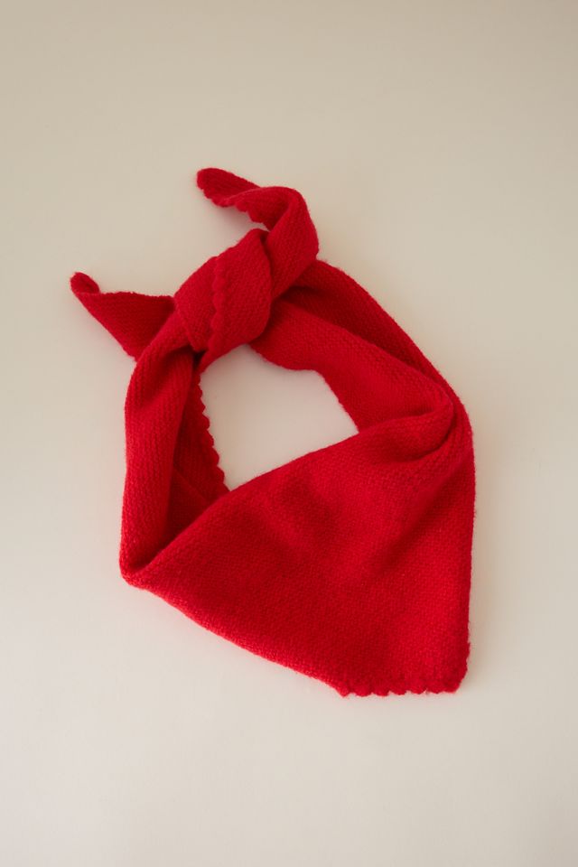 Small Scallop Triangle Scarf #1