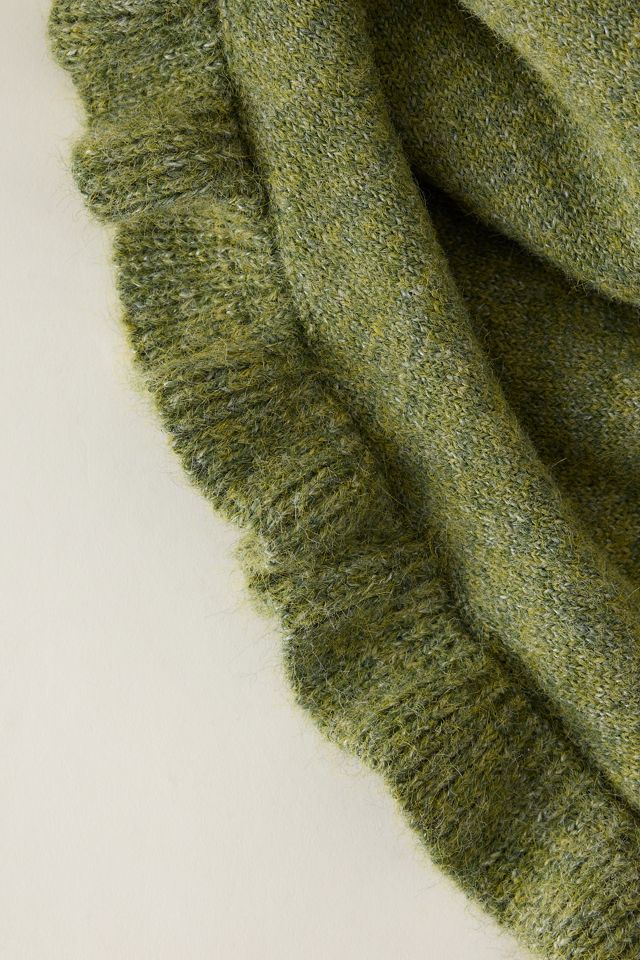 Petit Foulard Triangle à Bord Volant #1