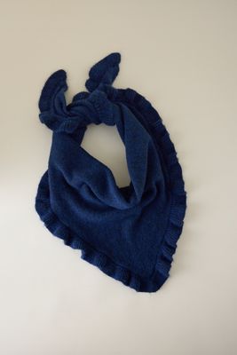 Petit Foulard Triangle à Bord Volant