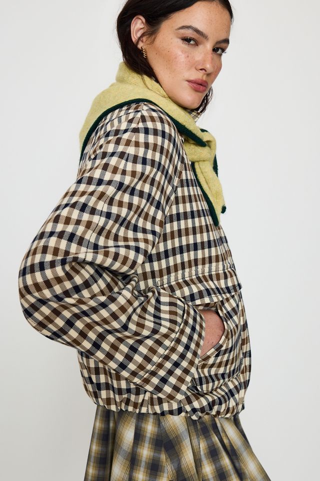 Small Tipped Knit Triangle Scarf #1