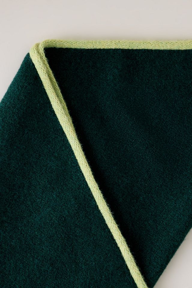 Large Tipped Knit Triangle Scarf #4