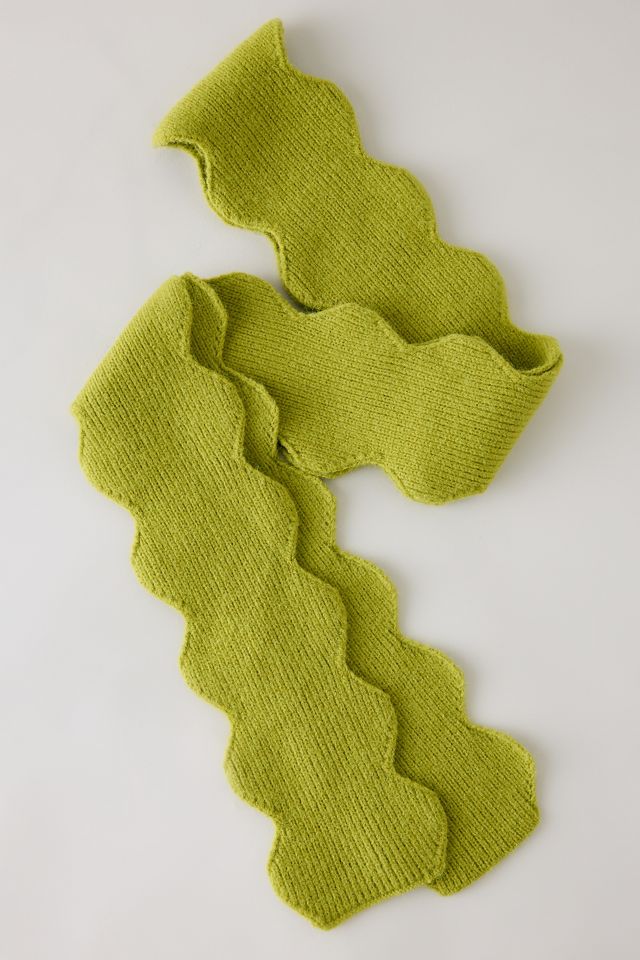 Scallop Skinny Scarf #1
