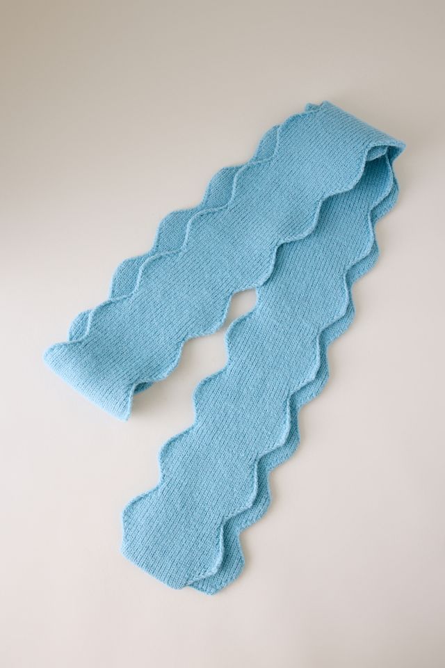 Scallop Skinny Scarf #3