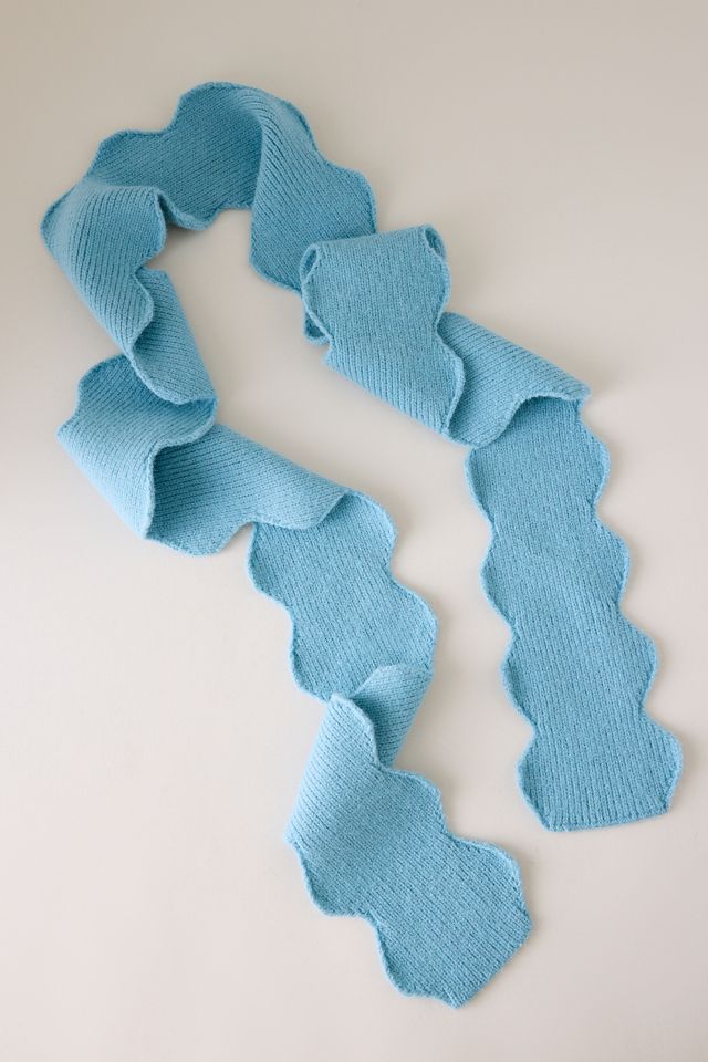 Scallop Skinny Scarf #1