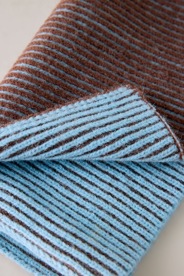 Snood à rayures côtelées #2
