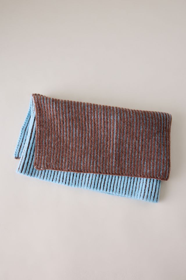 Snood à rayures côtelées #1