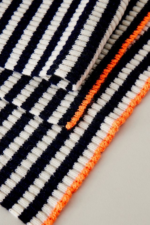 Mads Norgaard Sciarpa a Costine Stripe in Misto Lana #3