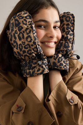 Guantes de Almohada de Lona Estampado de Leopardo Mads Norgaard
