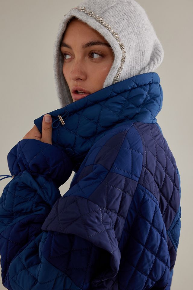 Maeve Dressy Bejewelled Knitted Hood #1