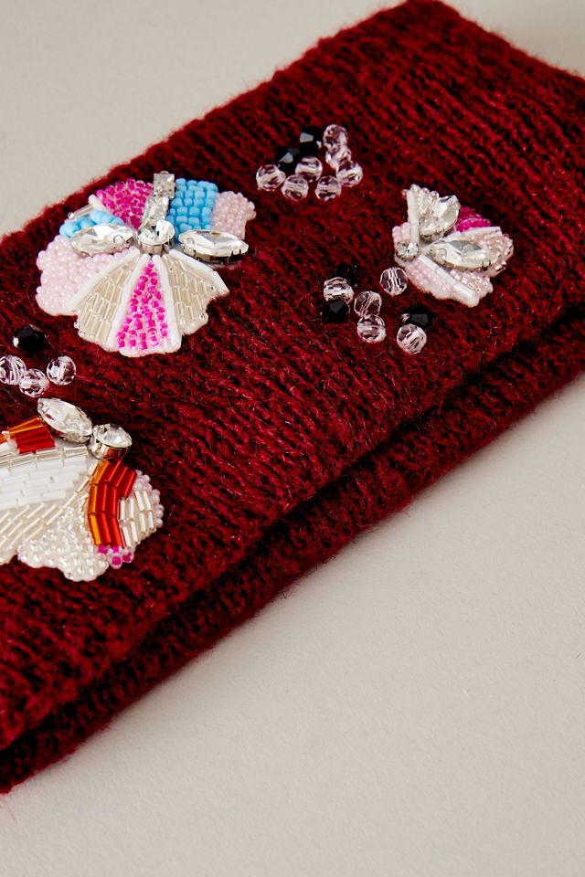 By Anthropologie Embellished Knit Ear Warmer Headband  display picture 1