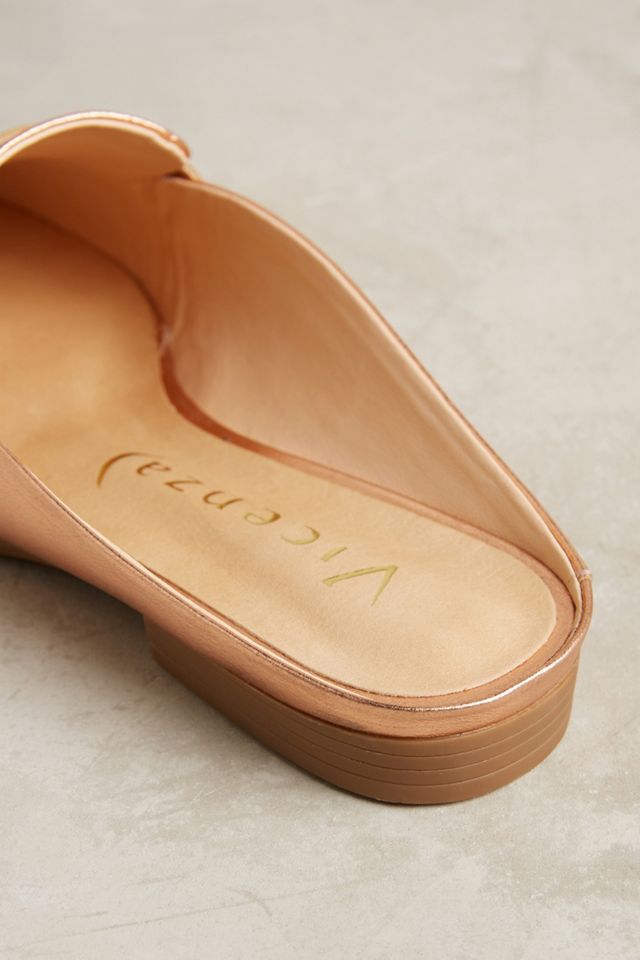 Vicenza Rose Gold Loafer Slides #4