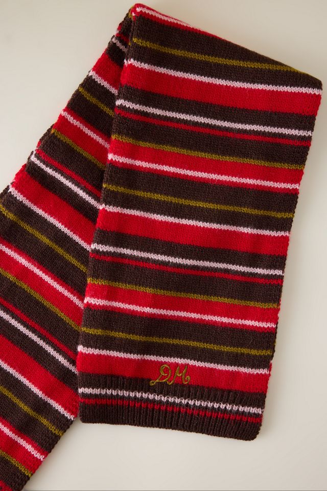 Damson Madder Stripe Hood Scarf #1