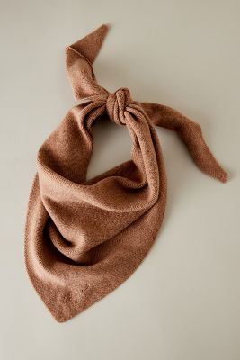 Shop The Tartan Blanket Co. Tbco Small Merino Triangle Scarf In Beige