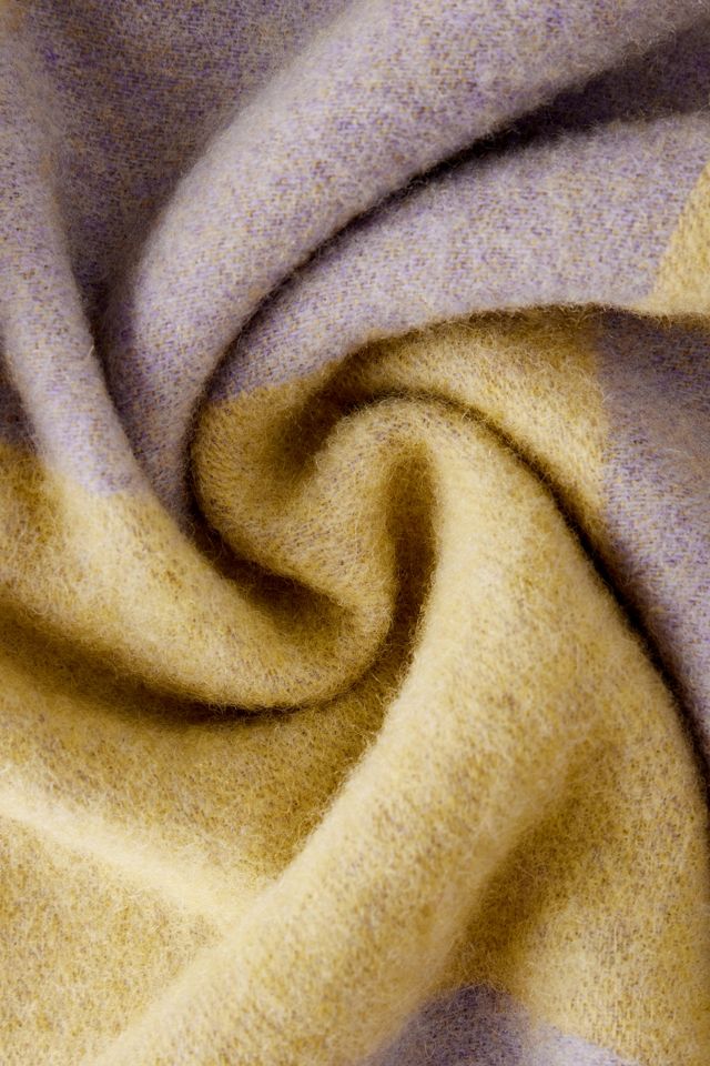 Écharpe jacquard surdimensionnée en laine d'agneau TBCo #4