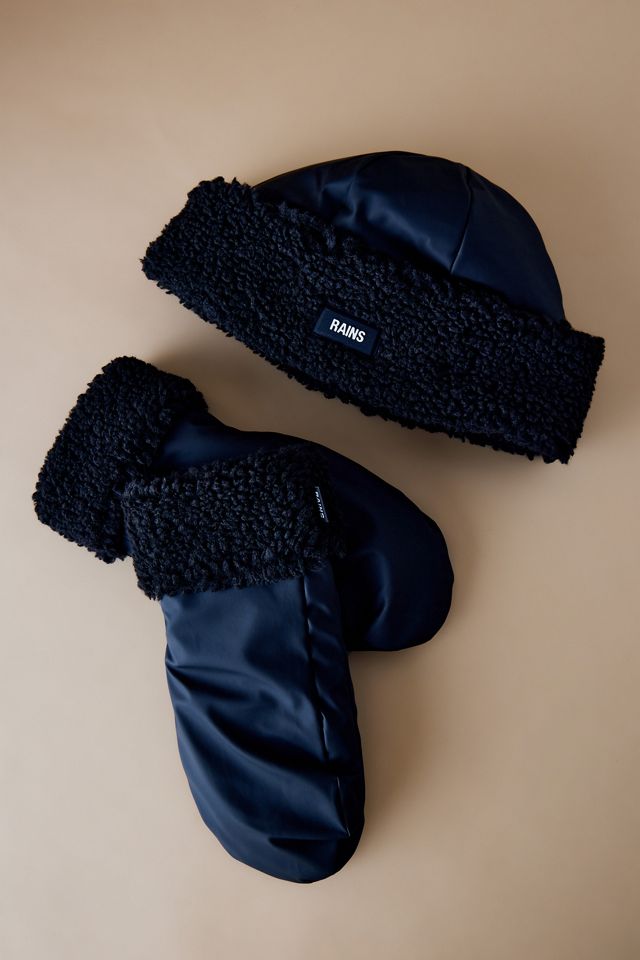 Rains Puffer Fleece Mittens | Anthropologie UK