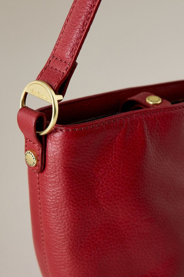 Barbour Cedar Mini Leather Bucket Bag #4