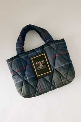 Barbour Tartan Arlene Mini Quilted Tote Bag