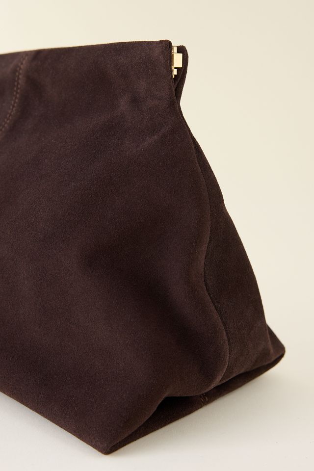 Flattered Clay Wildleder Clutch Tasche #1