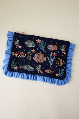 Bolsa con Volantes Marine Elizabeth Scarlett x Anthropologie