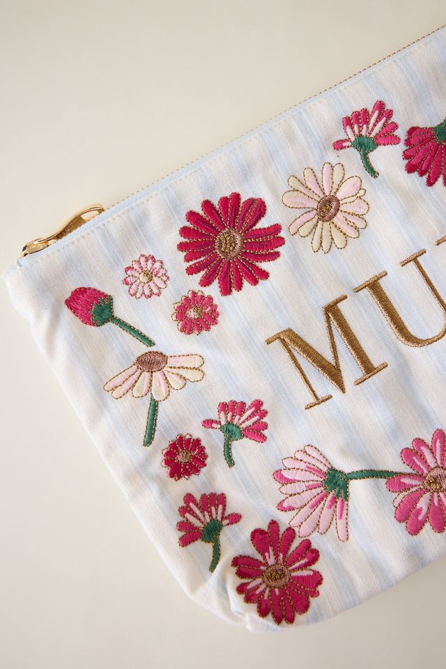 Elizabeth Scarlett Embroidered Mum Everyday Pouch | Anthropologie UK