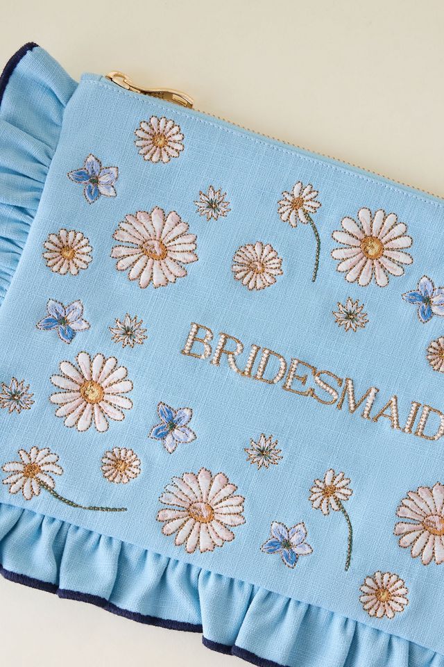Elizabeth Scarlett Bridesmaid Embroidered Pouch | Anthropologie UK