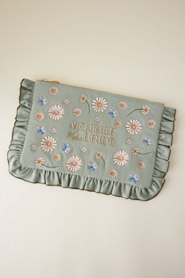 Elizabeth Scarlett Mother of the Bride Embroidered Pouch