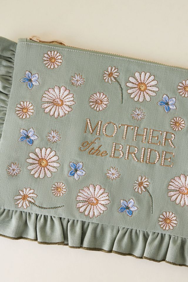 Elizabeth Scarlett Mother of the Bride Embroidered Pouch