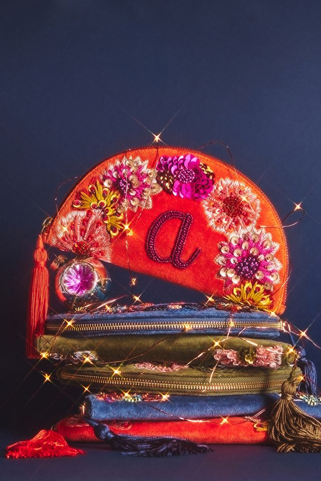 Monogram Crescent Pouch