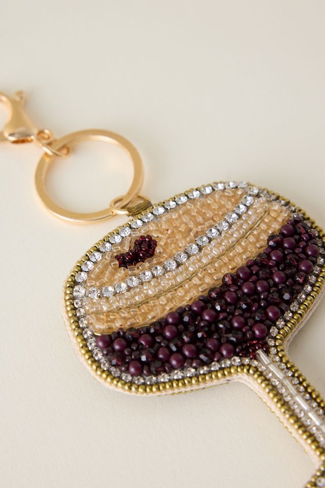 Drinks Beaded Bag Charms #1