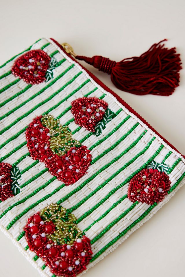 Beaded Strawberry Pouch #2