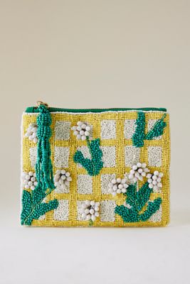Suryo Satin Beaded Bag