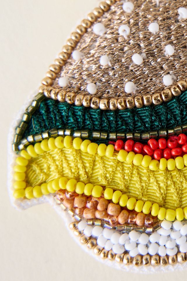 Beaded Burger Bag Charm #1