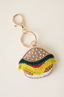 Beaded Burger Bag Charm