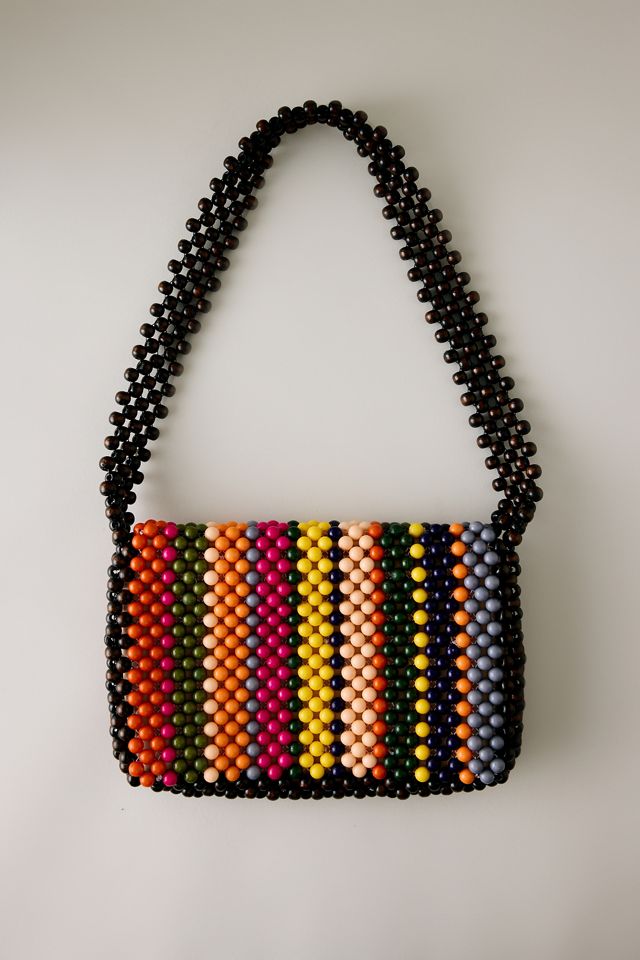 The Fiona Multicolour Wood Beaded Shoulder Bag #2