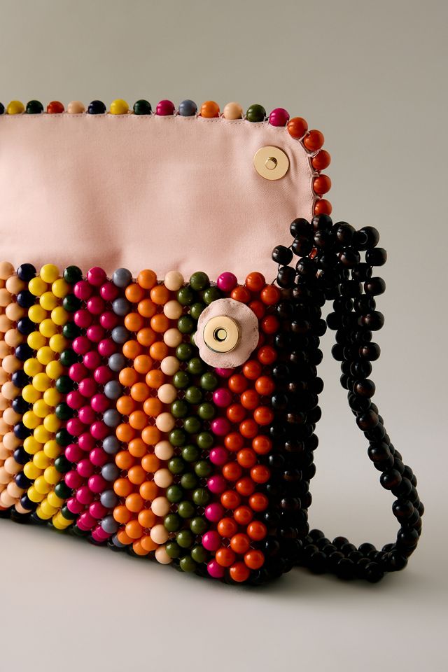 The Fiona Multicolour Wood Beaded Shoulder Bag #3