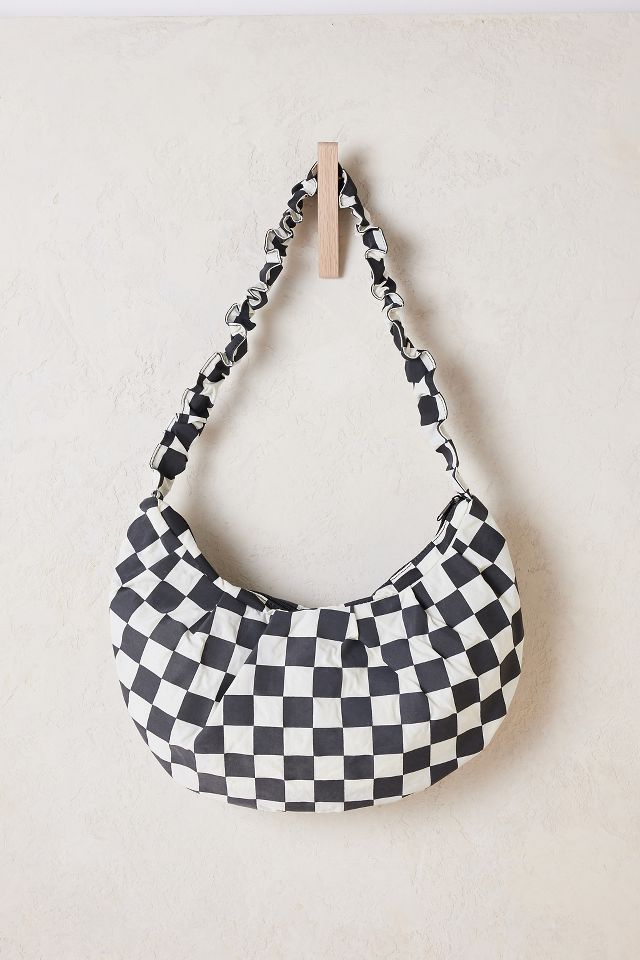 Checkered store shoulder bag