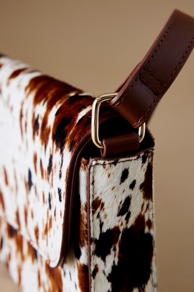 Animal Print East West Leather Shoulder Bag #2