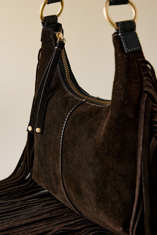 Sac à bandoulière en daim à franges #2