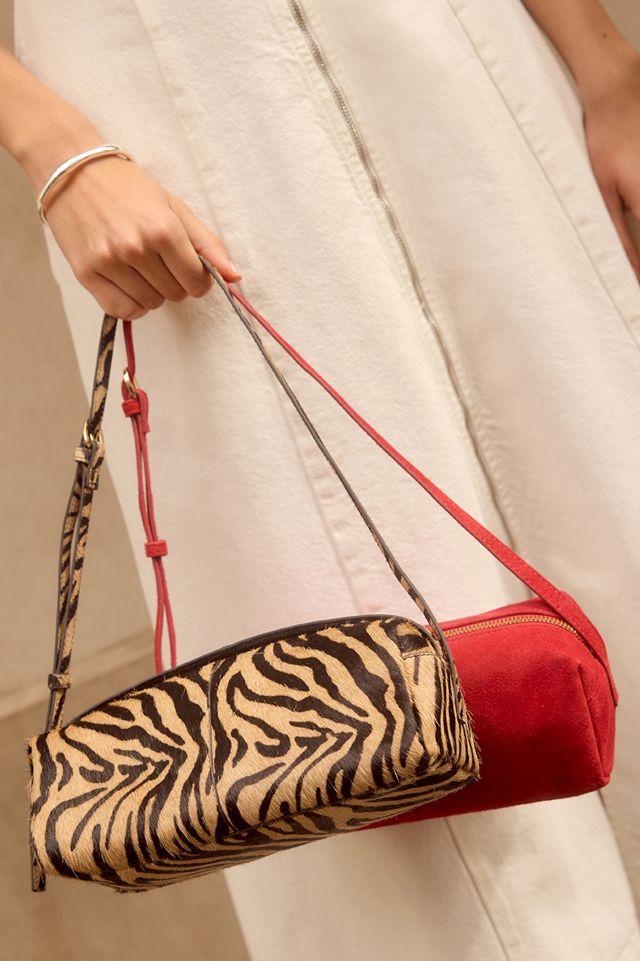 Zebra Print Barrel Bag #8