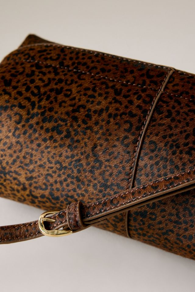 Hair-On Leather Leopard Barrel Bag #3