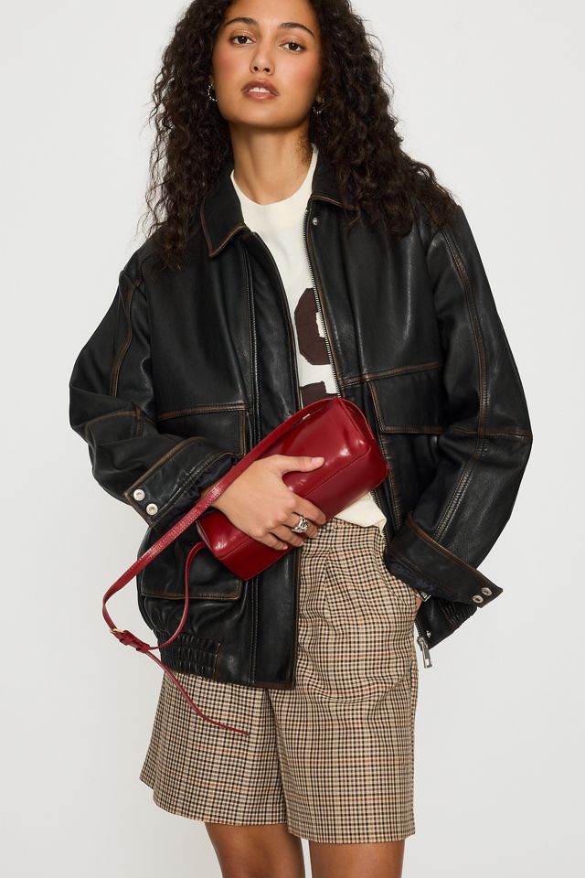 Bolso de Barril de Cuero de Alto Brillo #5