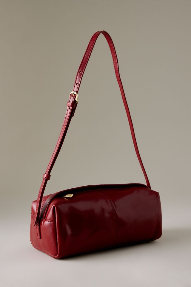 Bolso de Barril de Cuero de Alto Brillo #1