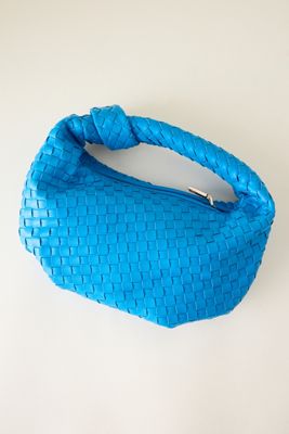 Sac à bandoulière en simili cuir tissé Melie Bianco Larissa