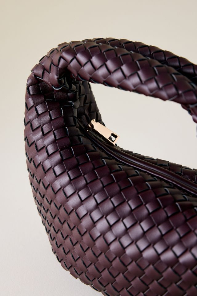 Melie Bianco Larissa Woven Faux-Leather Shoulder Bag #1