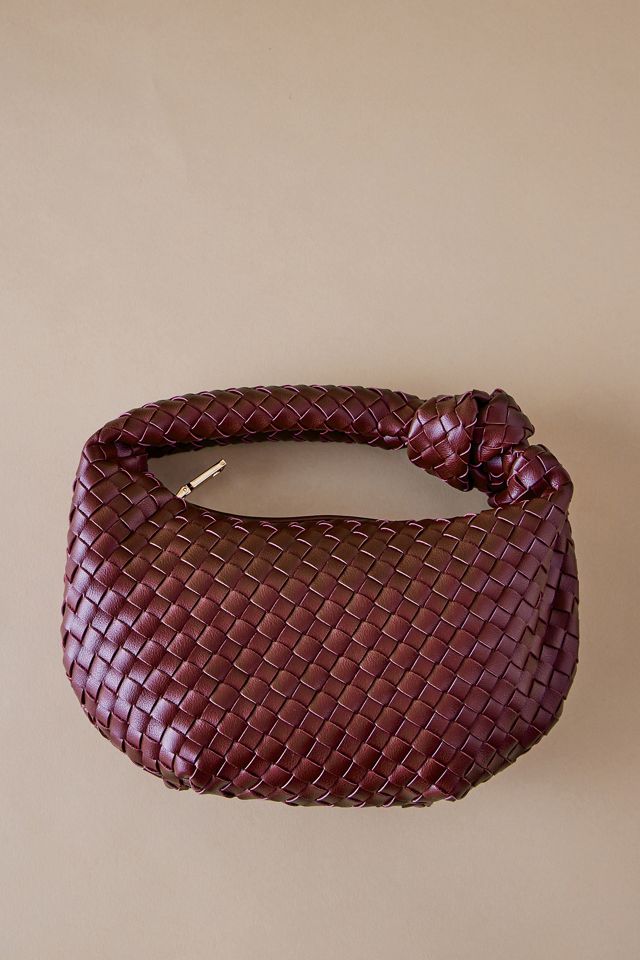 Melie Bianco Larissa Woven Faux-Leather Shoulder Bag | Anthropologie UK