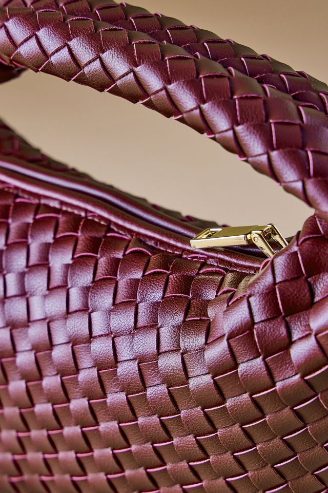 Melie Bianco Larissa Woven Faux-Leather Shoulder Bag | Anthropologie UK