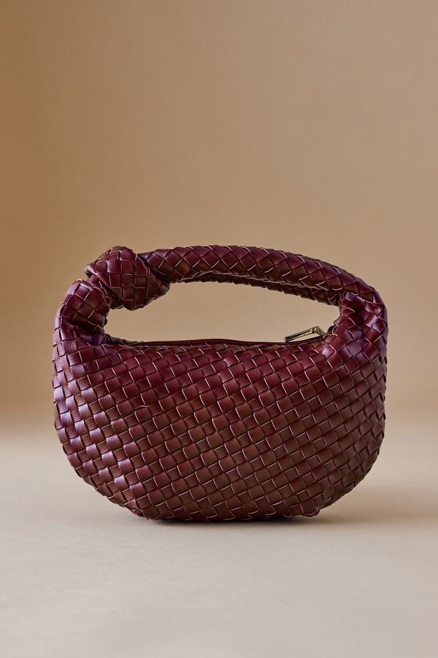 Melie Bianco Larissa Woven Faux-Leather Shoulder Bag | Anthropologie UK