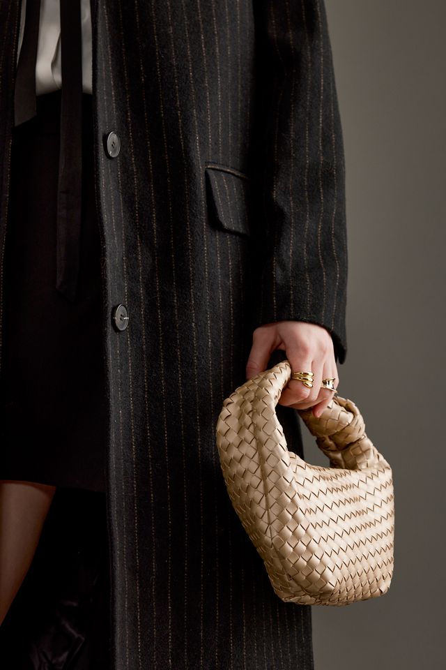 Melie Bianco Larissa Woven Faux-Leather Shoulder Bag #1
