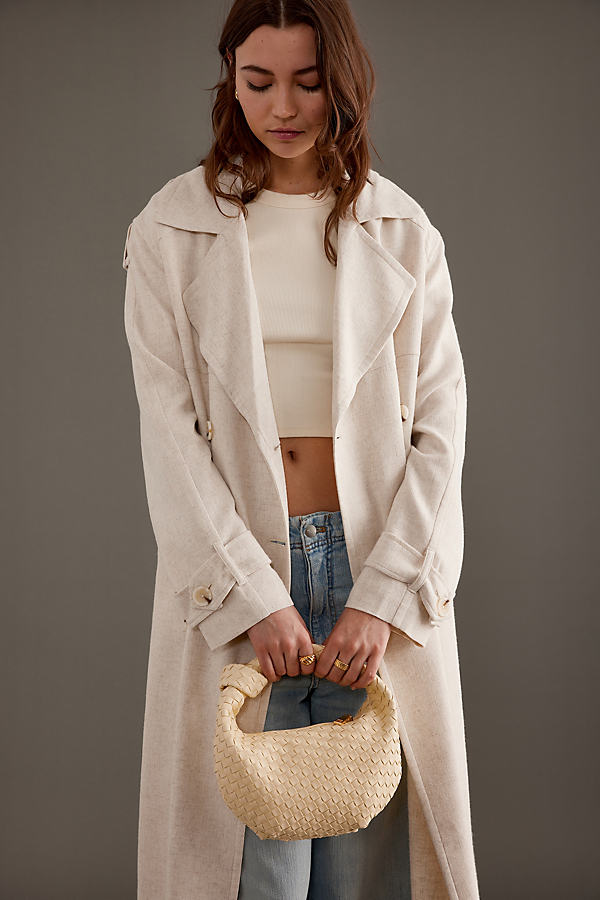 Melie Bianco Larissa Woven Faux-Leather Shoulder Bag